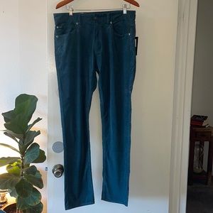 RVCA Blue Daggers Slim Stretch Corduroy Pants